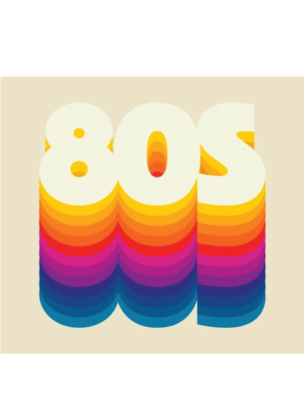Crest 80s Stickers
