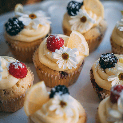 lemon berry flavored cupcakes